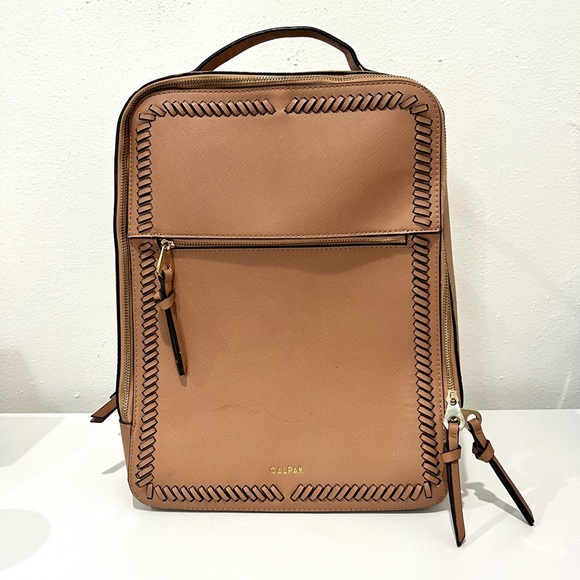 Calpak Handbags - Calpak Kaya Faux Leather Laptop Backpack